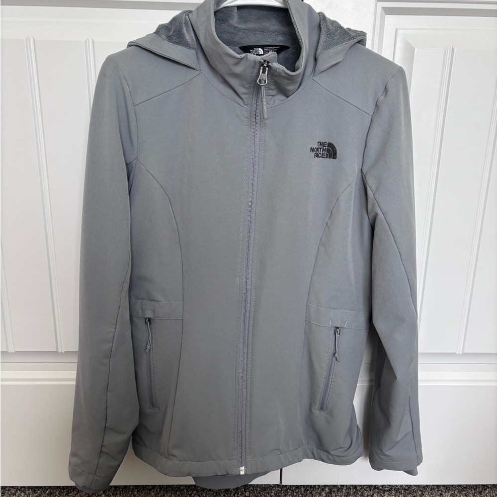 The North Face Light Gray Full-Zip Jacket